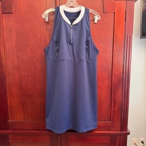 Fila Sport Navy Dress Zip/Front Flared Sleeveless Sz XXL tennis golf pickleball